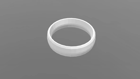 Byr Gösterişsiz - Çok Basit Yüzük Bandı (Plastik Aparattır!!!) 3D - Resim 4