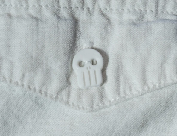 Byr Kafatası Gömlek Düğmesi (Plastik Aparattır!!!) 3D - 2