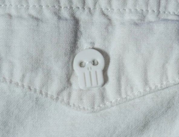 Byr Kafatası Gömlek Düğmesi (Plastik Aparattır!!!) 3D