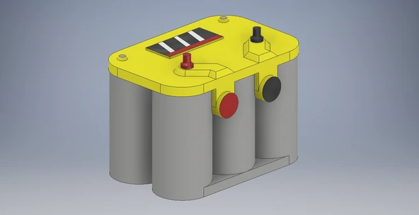 Byr 1/10 ölçekli araba aküsü rc drift veya paletli (Sadece Plastik Aparattır!!!) 3D - Resim 2