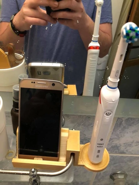 Byr Oral-B + akıllı telefon standı (Sadece Plastik Aparattır!!!) 3D ürün görseli