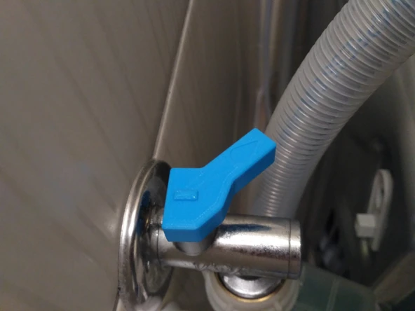 Byr Soğuk su için çamaşır makinesi anahtar musluğu (Sadece Plastik Aparattır!!!) 3D - 3