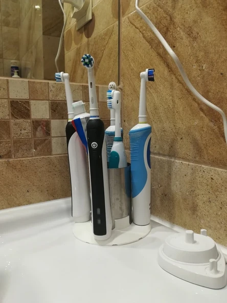 Byr Dört +1 için Oral-B diş fırçası standı. (Sadece Plastik Aparattır!!!) 3D