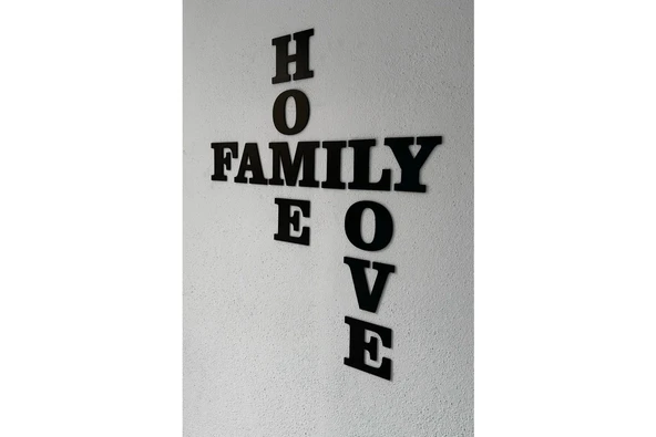 Home Family Love Ev Dekorasyonu Duvar Yazısı - 2