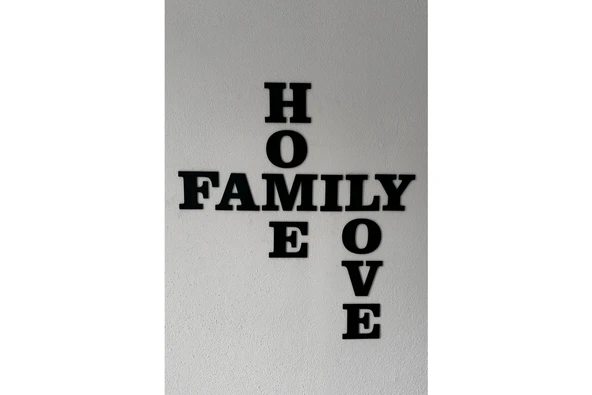 Home Family Love Ev Dekorasyonu Duvar Yazısı
