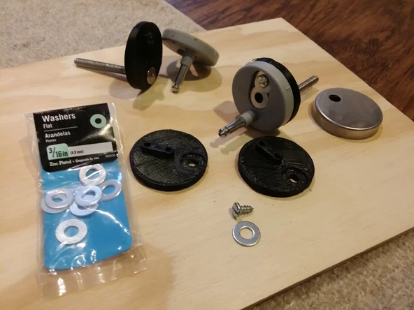 Byr WaterRidge Çift Sifonlu Tuvaletin klozet kapağı adaptörü (Sadece Plastik Aparattır!!!) 3D