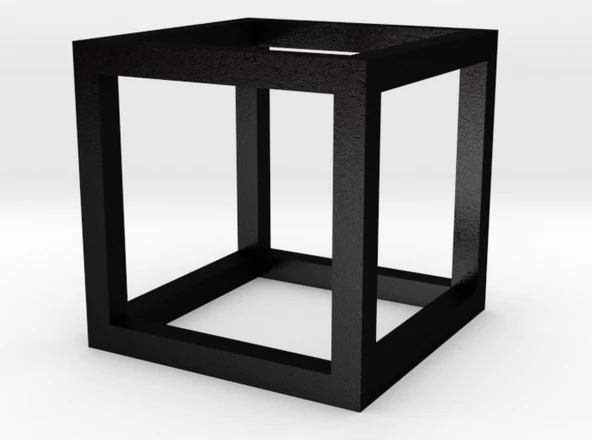 Byr Yine başka bir tel çerçeve küp kolye (Plastik Aparattır!!!) 3D - Resim 3