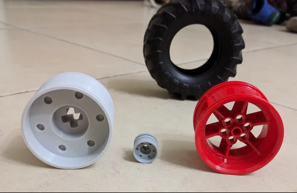 Lego Technic - Özel 3xSize 55982 Tekerlek (Plastik Aparattır!!!) - 4