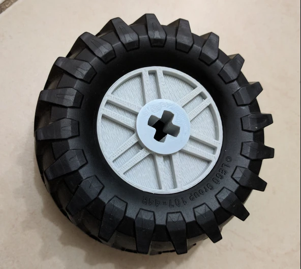 Lego Technic - Özel 3xSize 55982 Tekerlek (Plastik Aparattır!!!) - 2
