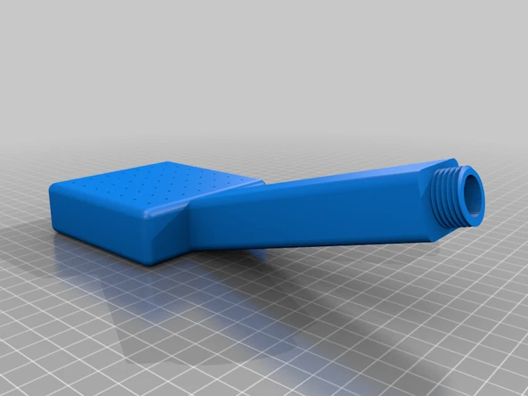 Byr saplı daha küçük ve gelişmiş duş başlığı (Sadece Plastik Aparattır!!!) 3D - Resim 2