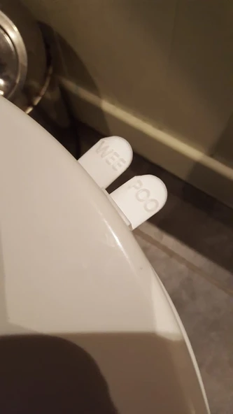 Byr Klozet kapağı tutamak tırnakları çiş veya kaka (Sadece Plastik Aparattır!!!) 3D