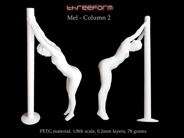 Byr Mel - "Sütun 2" pozu (Sadece Plastik Aparattır!!!) 3D