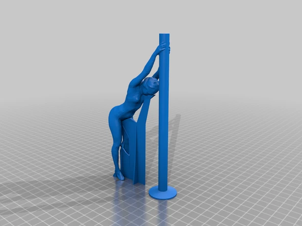 Byr Mel - "Sütun 2" pozu (Sadece Plastik Aparattır!!!) 3D - 4