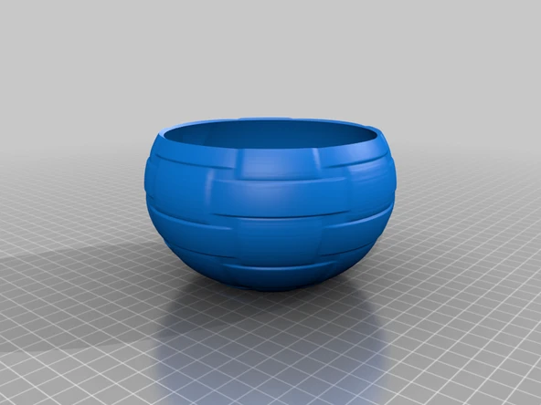 Byr Dokuma Desenli Kase (Sadece Plastik Aparattır!!!) 3D - 2