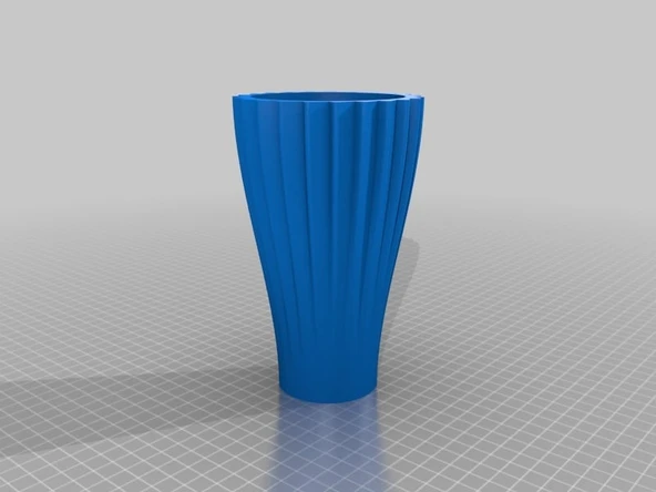 Byr Vazo - Bardak - Kap (basit)(çiçek) (Sadece Plastik Aparattır!!!) 3D