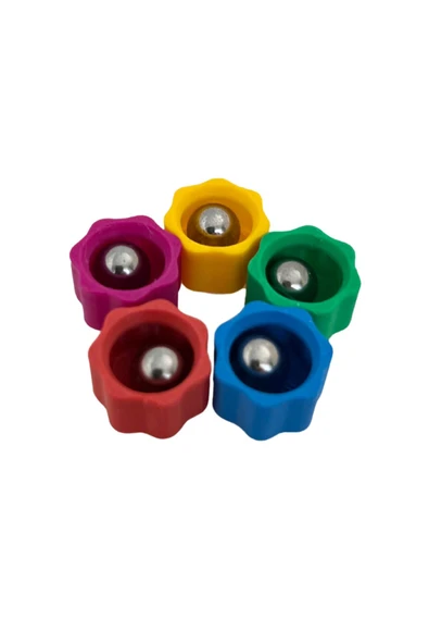 Squid Game Beş Taş - 2 ADET Kutulu ve Bilyeli Model - Renkli Taş Gonggi - 4