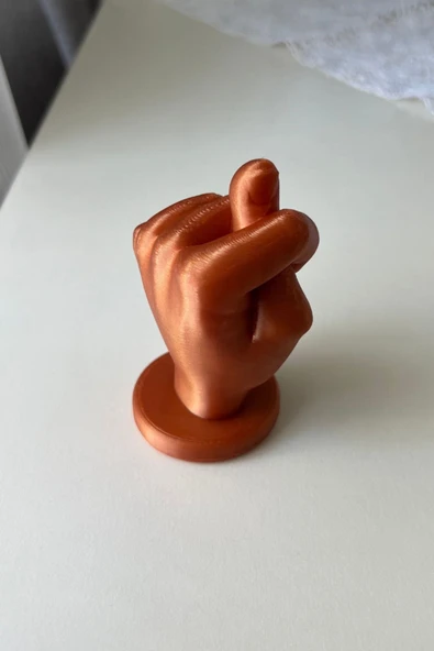 Nah İşareti Dekoratif El Heykeli | Masaüstü 3D Biblo | Modern Ofis ve Ev Süs Eşyası - 10