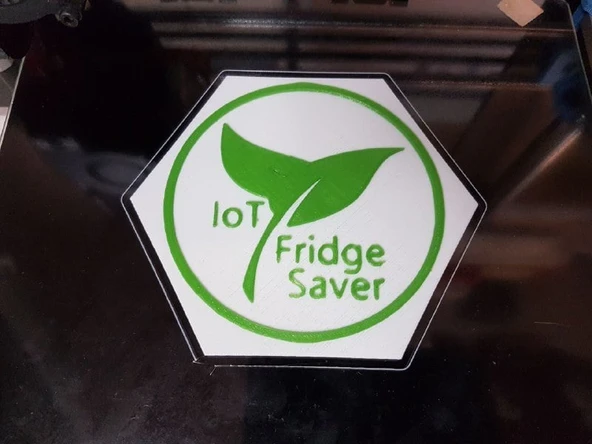 Byr IoT Fridgesaver Logo 100Hex // Oshwdem'17 (Sadece Plastik Aparattır!!!) 3D - 1