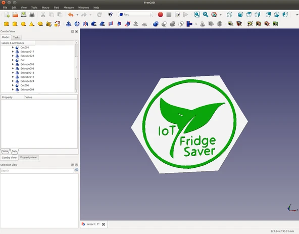 Byr IoT Fridgesaver Logo 100Hex // Oshwdem'17 (Sadece Plastik Aparattır!!!) 3D - 3