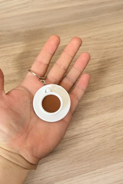 Kahve Fincanı Anahtarlık - Dekoratif Mini Bardak Modeli - 3
