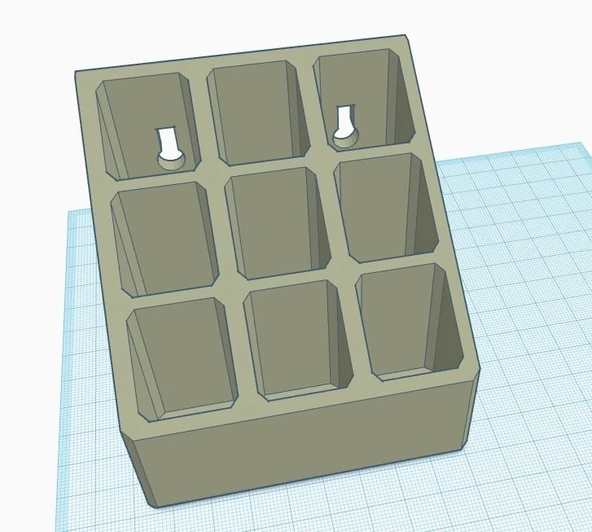 Byr Duvara Montaj Seçenekli Ruj Standı (Sadece Plastik Aparattır!!!) 3D