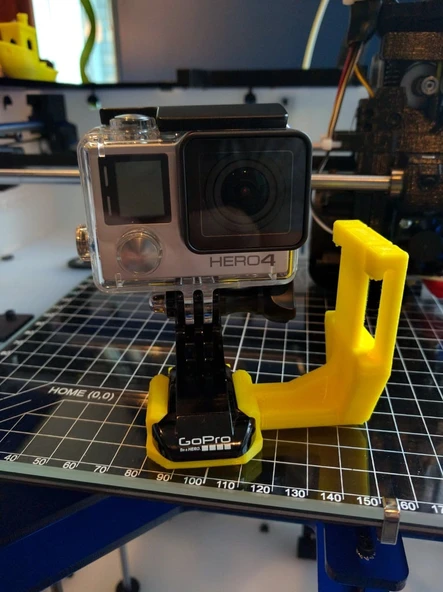 Byr GoPro Tüplü Maske askısı montajı (Sadece Plastik Aparattır!!!) 3D - 2