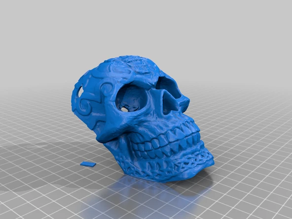 Byr Celtic Kafatası Kolye (Sadece Plastik Aparattır!!!) 3D - Resim 3