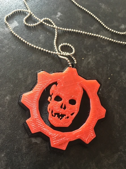 Byr Gears of War Anahtarlık / Kolye Ucu (Sadece Plastik Aparattır!!!) 3D - Resim 2