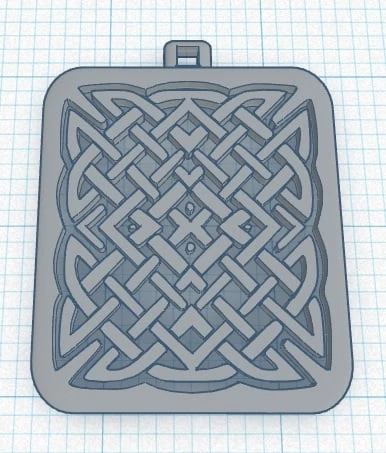 Byr Başka bir Celtic Knot Kolye veya Anahtarlık (Plastik Aparattır!!!) 3D - Resim 2
