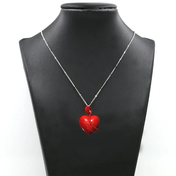 Byr Kalp Muska Kolye Soyut (Sadece Plastik Aparattır!!!) 3D - Resim 2