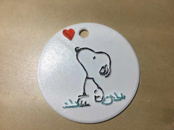 Byr Snoopy'nin kolyesi (Sadece Plastik Aparattır!!!) 3D ürün görseli 1