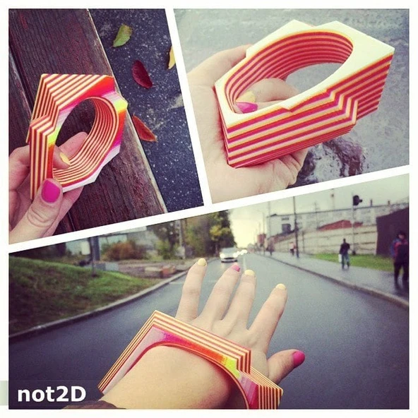 Byr Geometrik Bilezik (Sadece Plastik Aparattır!!!) 3D - Resim 4