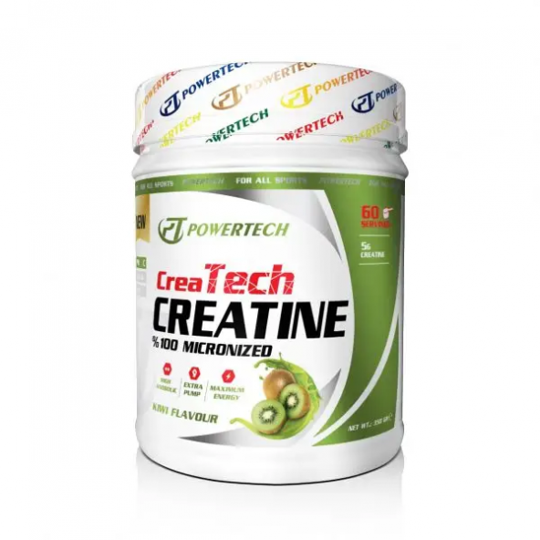POWERTECH CreaTech Kreatin Monohidrat 350 gr Kivi Aromalı