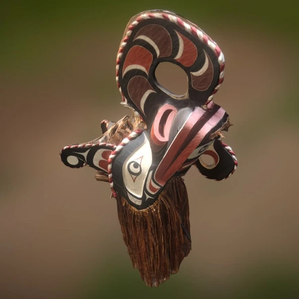 Byr Maske - Galukwamt (Kancalı gaga) (Sadece Plastik Aparattır!!!) 3D - Resim 2