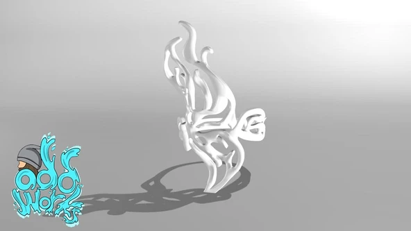 Byr kelebek yüzük soyut (Plastik Aparattır!!!) 3D - Resim 4