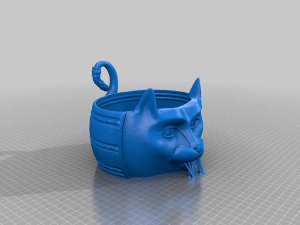 Byr Kedi İplik Kasesi (Sadece Plastik Aparattır!!!) 3D - 2