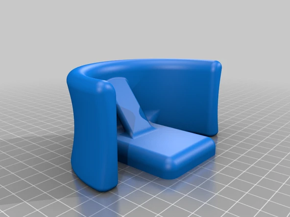 Byr Pürüzsüz Kulaklık Duvarı/Sütunu montajı (Sadece Plastik Aparattır!!!) 3D - 3