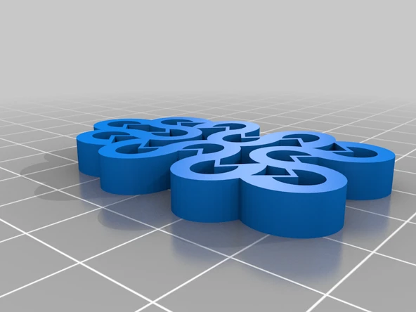 Byr Çeyrek Delikli Küpe (Plastik Aparattır!!!) 3D - 3