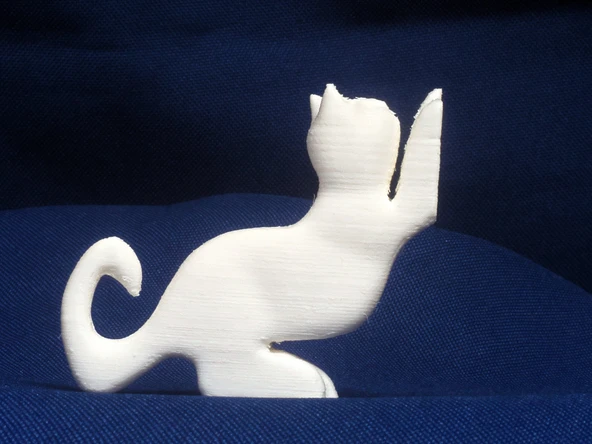 Byr Jean Gordon'un oymalı Kedi Kitap Ayağı (Sadece Plastik Aparattır!!!) 3D - 3