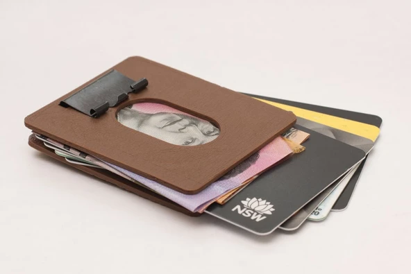 Binder Klipsli Cüzdan - Çok ince ve güvenli (Plastik Aparattır!!!)