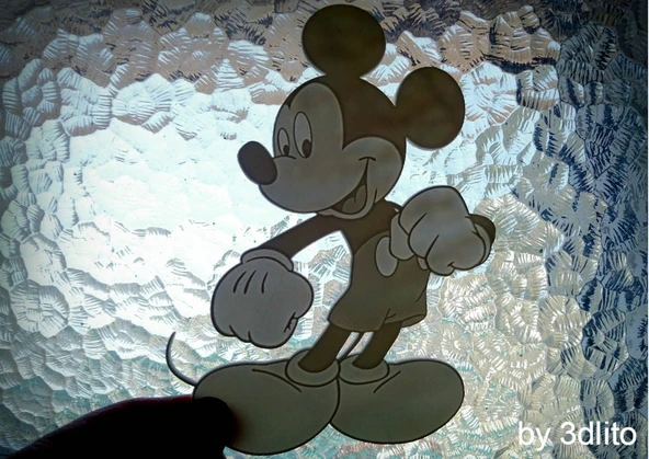 Mickey Mouse litofan (Plastik Aparattır!!!)