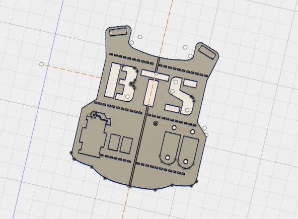 K-Pop kurşun geçirmez çocuk logosu (Plastik Aparattır!!!)