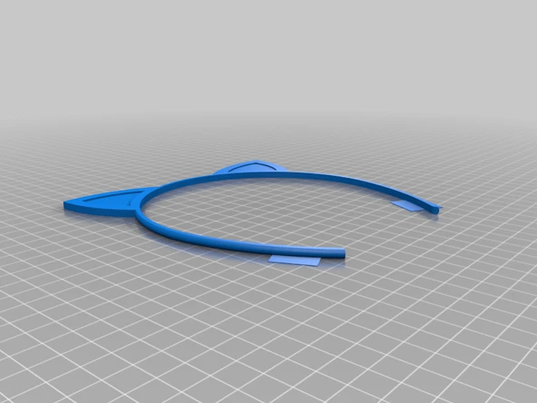 Byr Doğal Kedi Kulaklı Saç Bandı (Plastik Aparattır!!!) 3D - 3