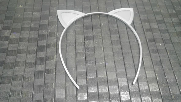 Byr Doğal Kedi Kulaklı Saç Bandı (Plastik Aparattır!!!) 3D - 4