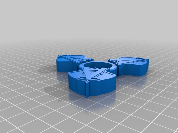 Byr Anaheim Angels Fidget Spinner - WingNut2k (Sadece Plastik Aparattır!!!) 3D - Resim 4