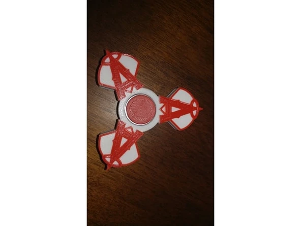 Byr Anaheim Angels Fidget Spinner - WingNut2k (Sadece Plastik Aparattır!!!) 3D - Resim 3