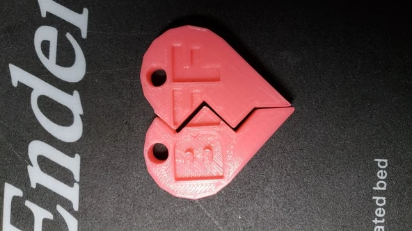 Byr BFF Ayrık Kalp Kolye (Sadece Plastik Aparattır!!!) 3D - Resim 3