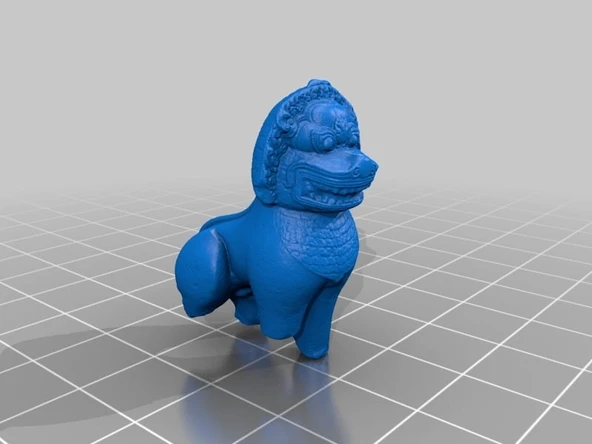 Byr Stone Lion - Yüksek Çözünürlüklü Tarama - Minneapolis Sanat Enstitüsü (Plastik Aparattır!!!) 3D ürün görseli