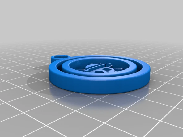 Byr Gimbal Anahtarlık Luffy Tek Parça (Sadece Plastik Aparattır!!!) 3D - 2