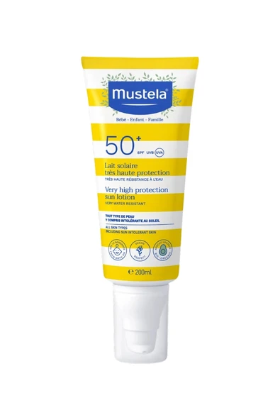Mustela SPF50+ Çok Yüksek Koruma Faktörlü Güneş Losyonu 200ml + Hydra Bebe Vücut Losyonu 100ml - 4